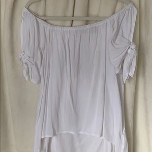White off the shoulder top